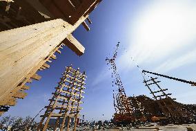 Wooden Grand Ring at expo venue in Osaka