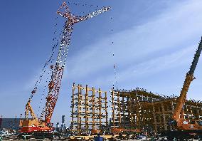 Wooden Grand Ring at expo venue in Osaka