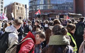 Protest against conscription law in Germany