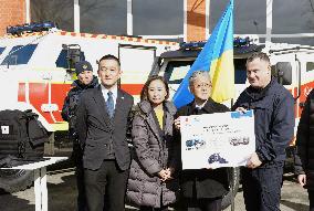 Japan provides land mine-clearing vehicles to Ukraine