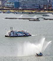 Tourist season starts at Japan's largest lake