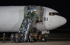 ASDF transport plane departs for Maldives