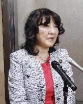 Japan Finance Minister Katayama meets press after G7 talks