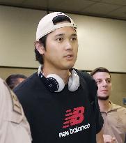 World Baseball Classic: Japan team arrives in Maiami