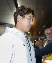 World Baseball Classic: Japan team arrives in Maiami