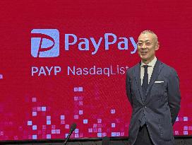 PayPay debuts on Nasdaq
