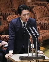 Japan Defense Minister Koizumi in parliament
