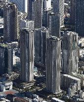 High-rise condominiums in greater Tokyo area