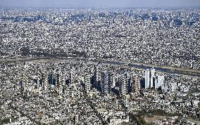 High-rise condominiums in greater Tokyo area