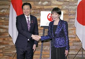 Japan PM Takaichi meets Singapore PM Wong