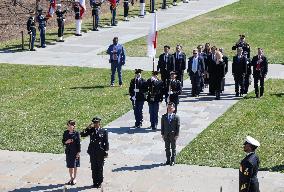 Japan PM Takaichi at Arlington cemetery