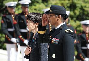 Japan PM Takaichi at Arlington cemetery
