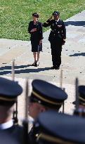 Japan PM Takaichi at Arlington cemetery