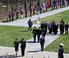 Japan PM Takaichi at Arlington cemetery