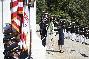 Japan PM Takaichi at Arlington cemetery