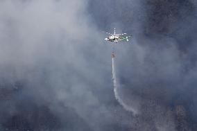 Wildfire in Gunma Pref.