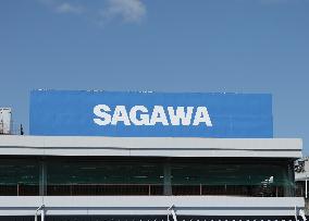 Sagawa Express signboard and logo