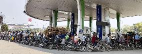 Gasoline shortage in Myanmar