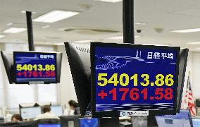 Tokyo stocks surge