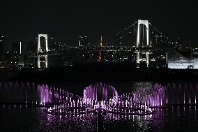 150-meter-tall fountain completed in Tokyo