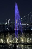 150-meter-tall fountain completed in Tokyo