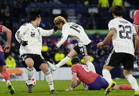 Football: Japan vs. Scotland