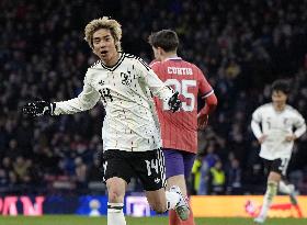Football: Japan vs. Scotland