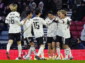 Football: Japan vs. Scotland