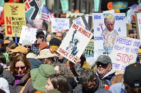 "No Kings" protest in New York