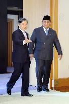 Emperor meets with Indonesian president