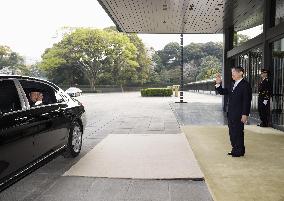 Emperor meets with Indonesian president