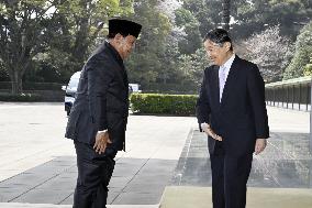 Emperor meets with Indonesian president