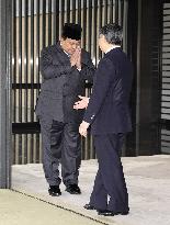Emperor meets with Indonesian president