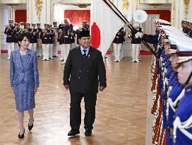 Japanese PM Takaichi, Indonesian President Prabowo