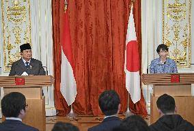 Japanese PM Takaichi and Indonesian President Prabowo