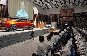 Toyota Motor's ceremony for new employees