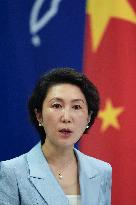 Chinese Foreign Ministry spokeswoman