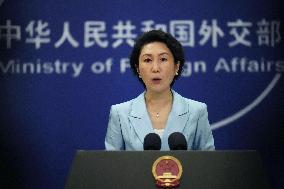 Chinese Foreign Ministry spokeswoman