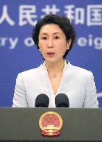 Chinese Foreign Ministry spokeswoman