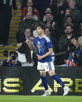 Football: Friendly between Japan vs. England