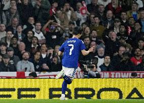 Football: Friendly between Japan vs. England