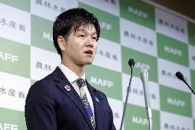 Japanese farm minister Suzuki