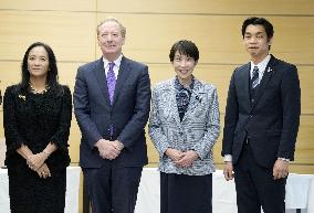 Japan PM Takaichi meets Microsoft President Smith