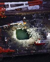 Demolition site in Kawasaki