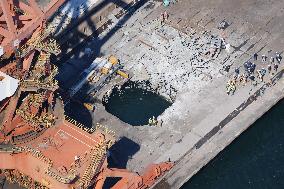 Demolition site in Kawasaki