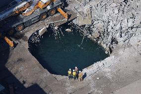 Demolition site in Kawasaki