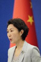 Chinese Foreign Ministry spokeswoman