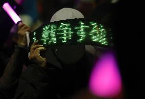 "No War" demonstration in Japan