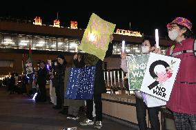 "No War" demonstration in Japan