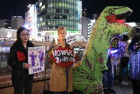 "No War" demonstration in Japan